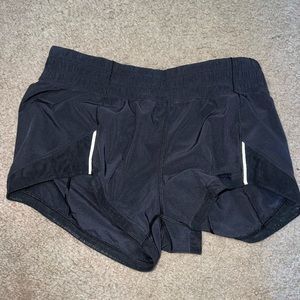 Black Lulu lemon shorts size 6